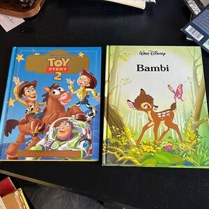 Large Disney hardbacks Toy Story, Bambi